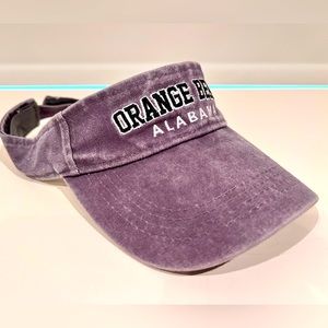 Orange Beach, Alabama AL Canvas Visor Hat Cap Gray